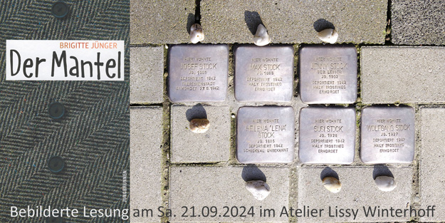 Bebilderte Lesung im Atelier Lissy Winterhoff - Brigitte Jünger: Der Mantel - Jüdische Schicksale